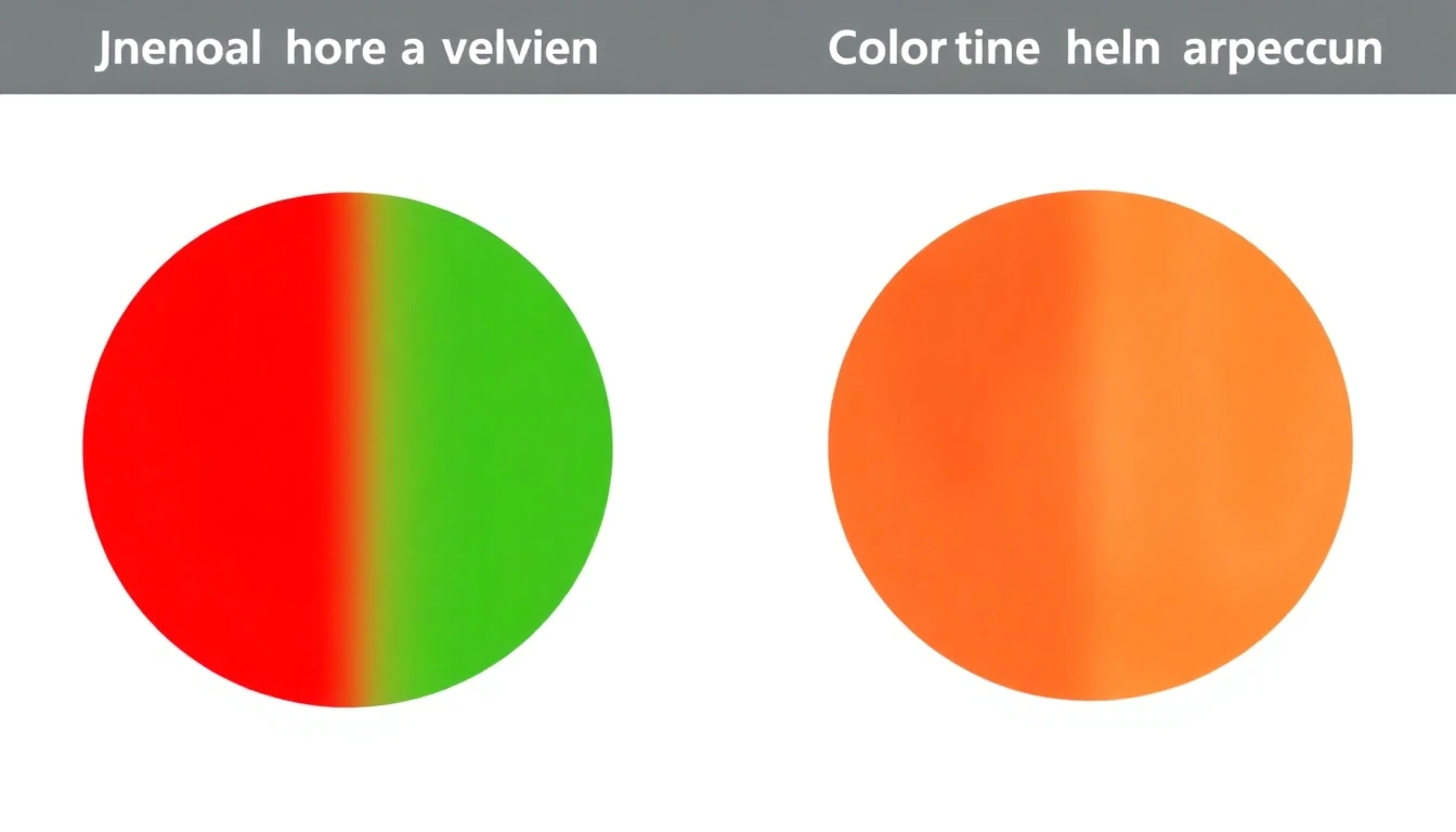 Comparison of normal trichromatic vision vs color blind protanopia view
